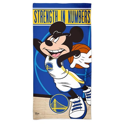 WinCraft Golden State Warriors 30 '' x 60 '' Team Disney Spectra Beach Towel