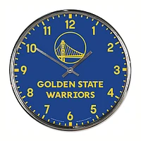 Horloge murale chromée WinCraft Golden State Warriors