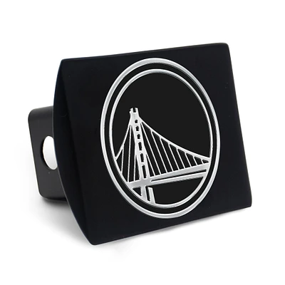 Housse d'attelage WinCraft Premium en métal chromé avec logo Golden State Warriors