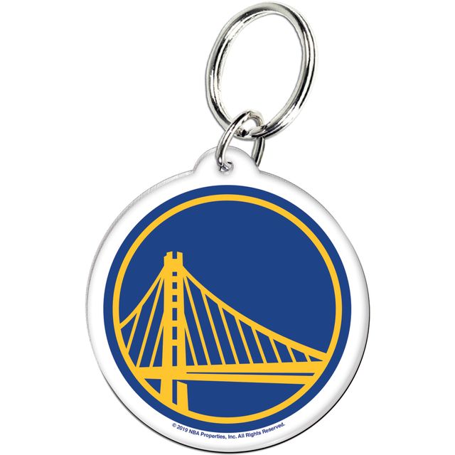 Porte-clés acrylique de qualité supérieure avec logo de l'équipe Golden State Warriors de WinCraft