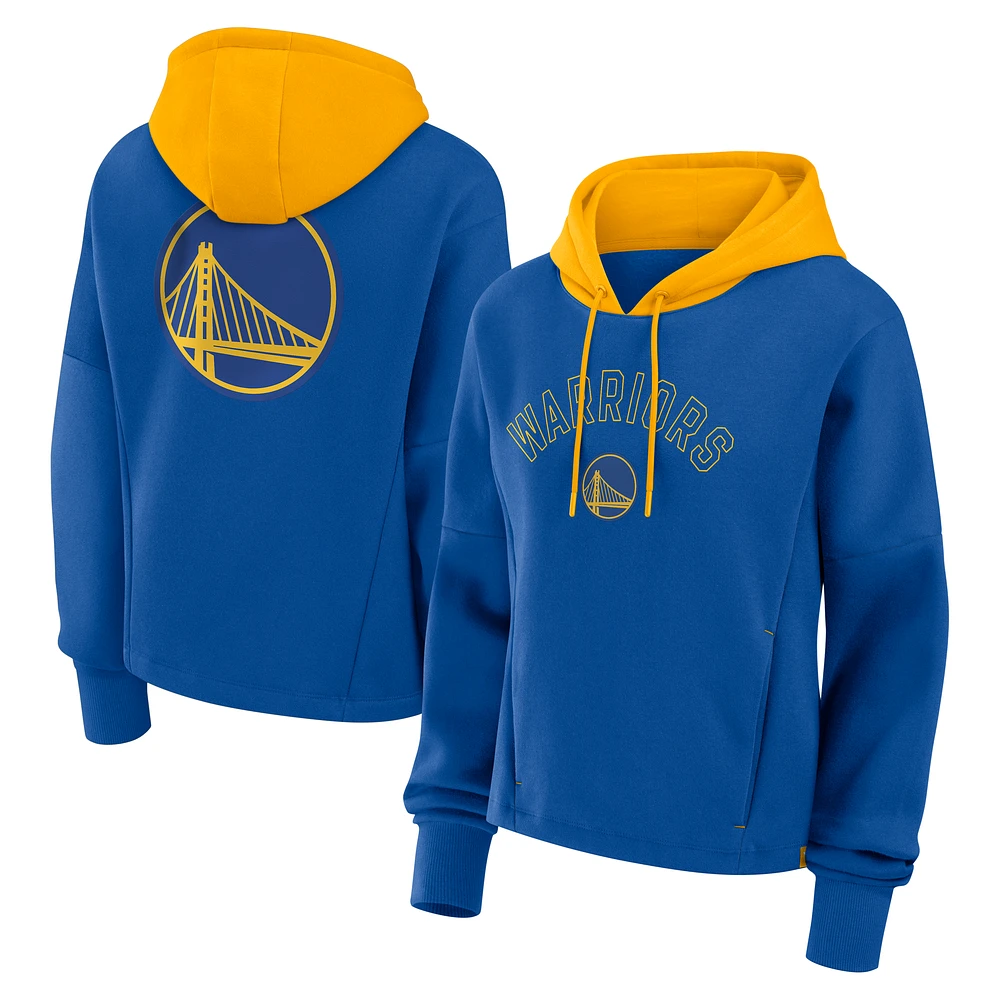 Sweat à capuche boxy Post Up Deep Royal Golden State Warriors Fanatics pour femmes