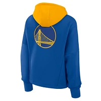Sweat à capuche boxy Post Up Deep Royal Golden State Warriors Fanatics pour femmes
