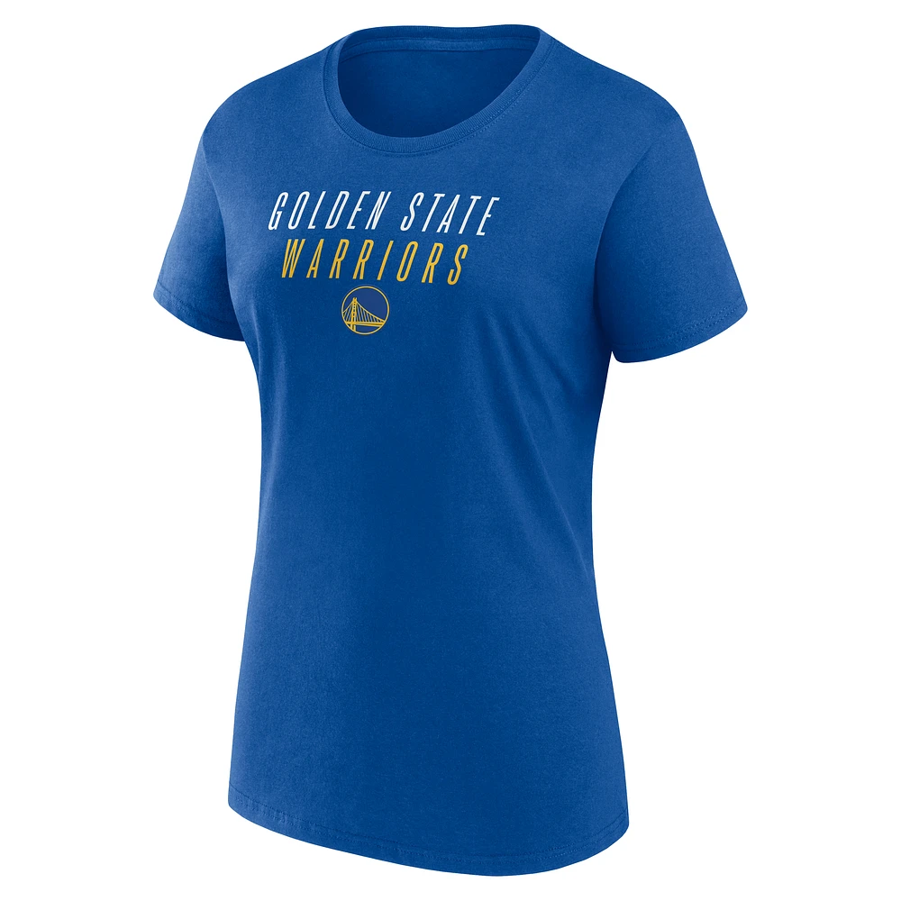 T-shirt Fanatics Royal Golden State Warriors pour femme
