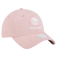 Women's New Era  Pink Golden State Warriors Gameday Preppy 9TWENTY Adjustable Hat
