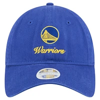 Casquette ajustable New Era Royal Golden State Warriors Gameday Preppy 9TWENTY pour femme