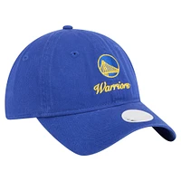 Casquette ajustable New Era Royal Golden State Warriors Gameday Preppy 9TWENTY pour femme