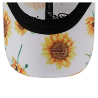 Women's New Era  White Golden State Warriors Adventure Flower 9TWENTY Adjustable Hat