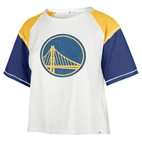 T-shirt court '47 crème Golden State Warriors Premier Raglan pour femmes