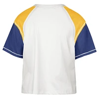 T-shirt court '47 crème Golden State Warriors Premier Raglan pour femmes