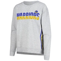 Ensemble de nuit Concepts Sport pour femmes, t-shirt et short à manches longues en cèdre des Golden State Warriors, gris