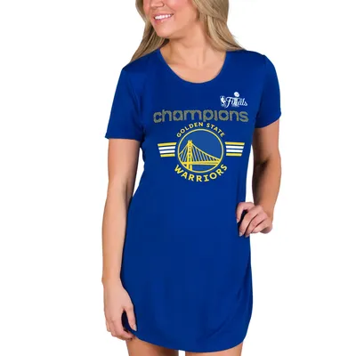 Men's Sportiqe Royal Golden State Warriors 2022 NBA Finals Champions Official Logo Davis T-Shirt