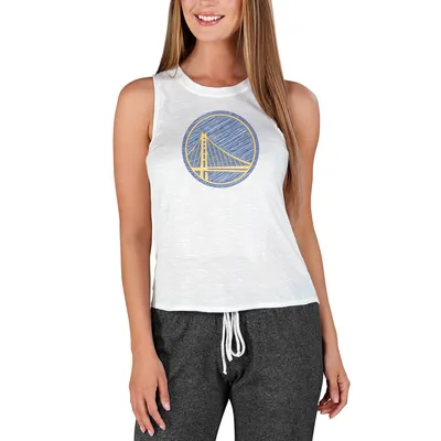 Golden State Warriors Concepts Sport Women's Gable Knit Tank Top - White