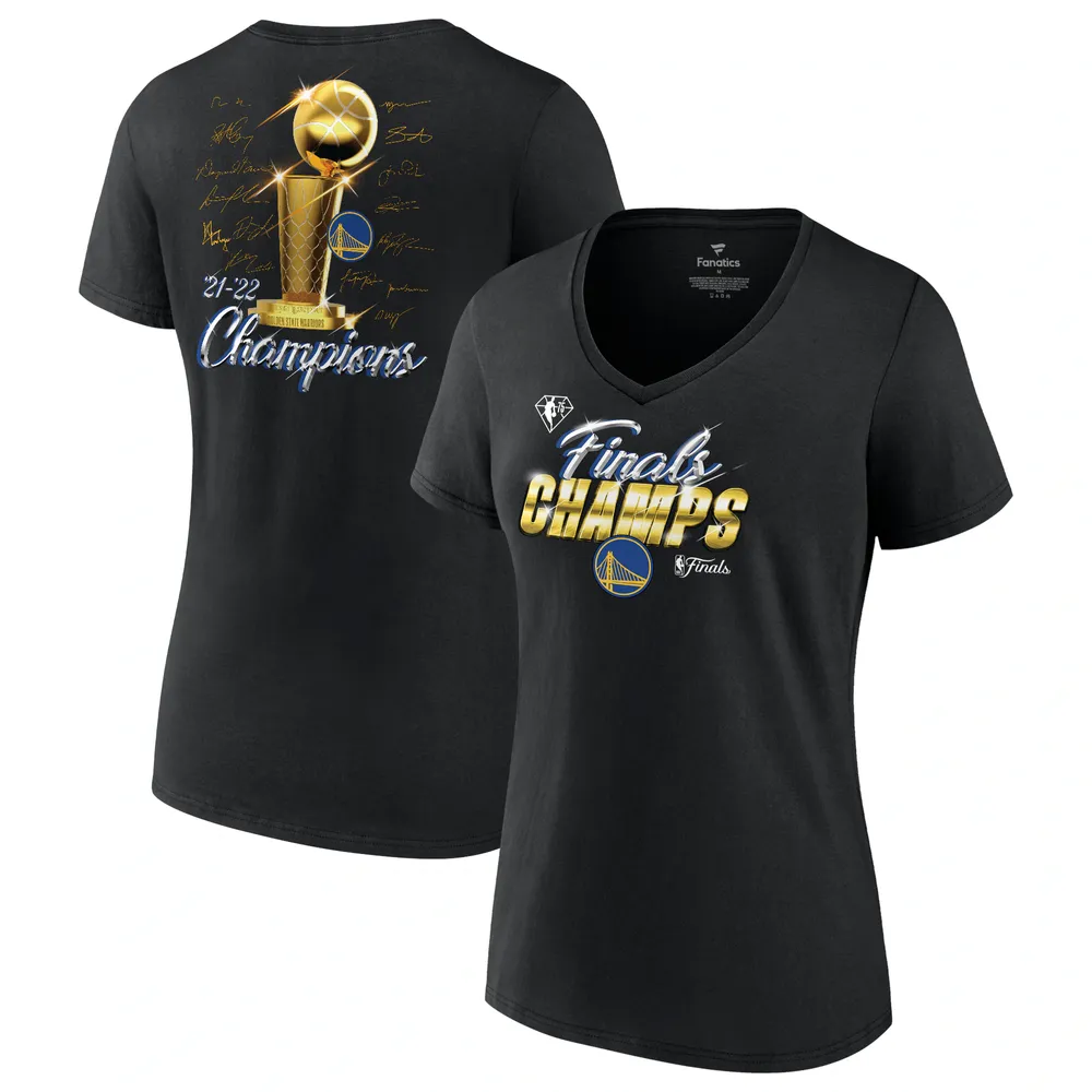 Lids Golden State Warriors Fanatics Branded Women's 2022 NBA Finals  Champions Final Buzzer Jersey Roster V-Neck T-Shirt - Royal