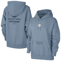 Women's Jordan Brand Blue Golden State Warriors Courtside Statement Edition Premium Pullover Hoodie