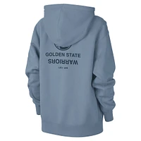 Women's Jordan Brand Blue Golden State Warriors Courtside Statement Edition Premium Pullover Hoodie