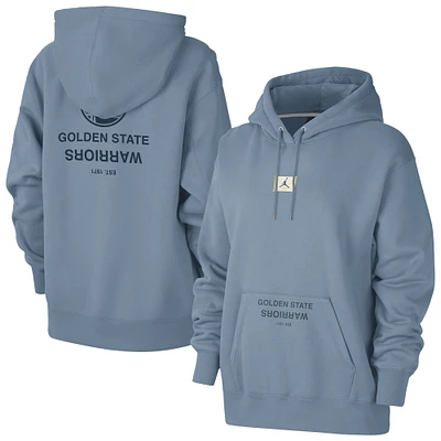 Women's Jordan Brand Blue Golden State Warriors Courtside Statement Edition Premium Pullover Hoodie