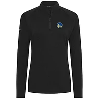 Haut noir à fermeture éclair quart de tour Flex Insignia 2.0 pour femme des Golden State Warriors Levelwear