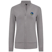Women's Levelwear Gray Golden State Warriors Shine Full-Zip Jacket