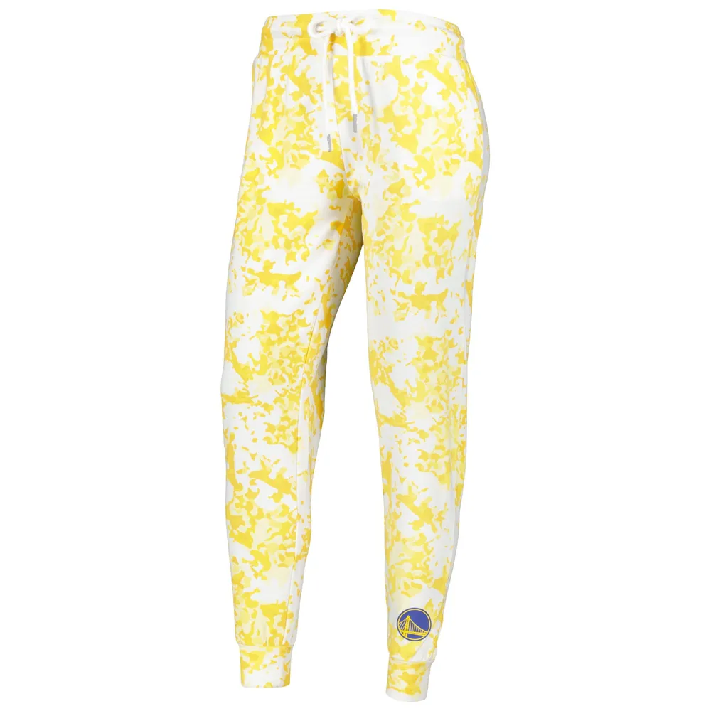 Women's Lusso Gold Golden State Warriors Melissa Tri-Blend Jogger Pants