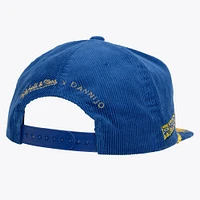 Women's Mitchell & Ness x DANNIJO Royal Golden State Warriors Deadstock Cord Snapback Hat