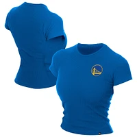 T-shirt court Baby Doll bleu pour femme Golden State Warriors Leisure Collection New Era