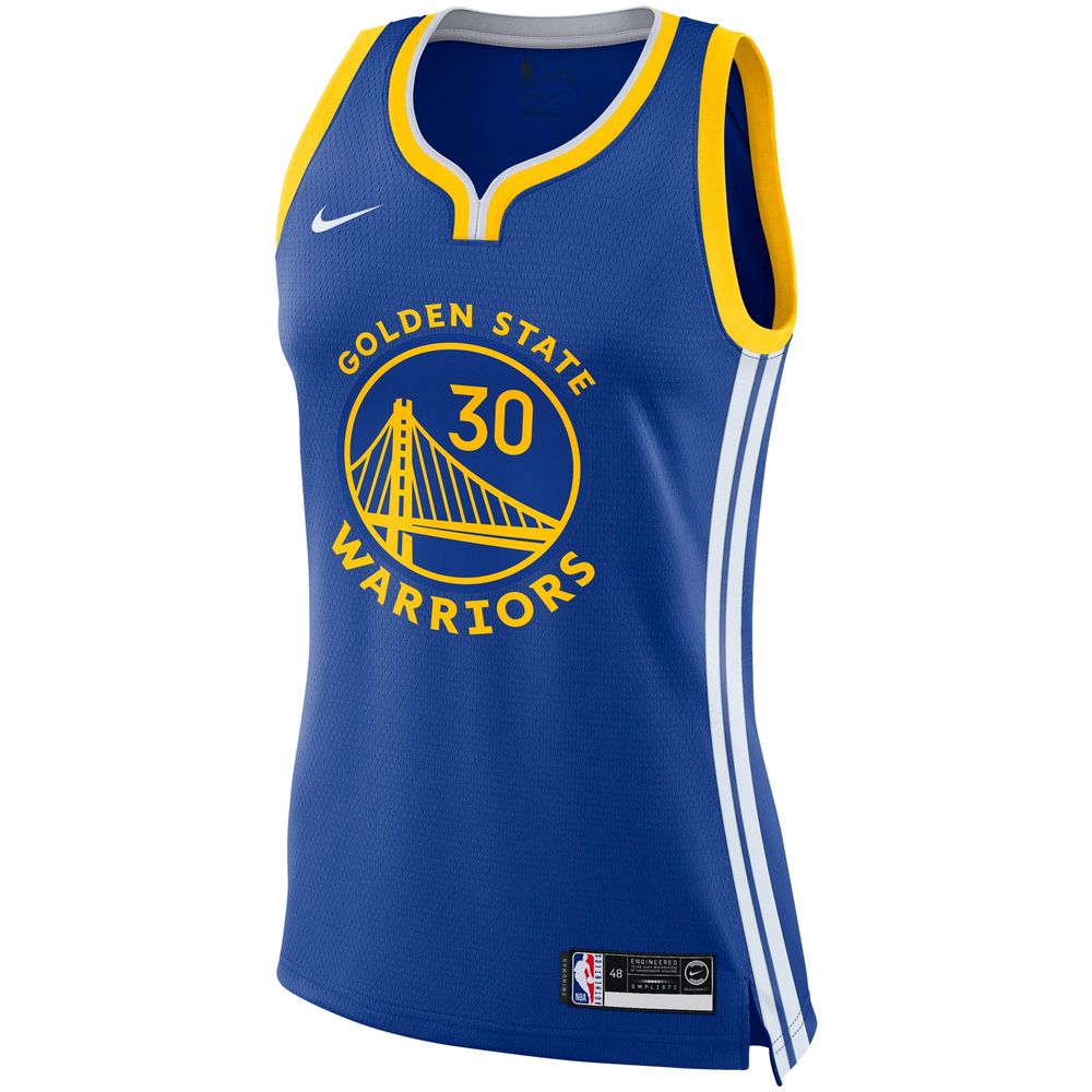 Women's Nike Stephen Curry Royal Golden State Warriors Swingman - Jersey Icon Edition