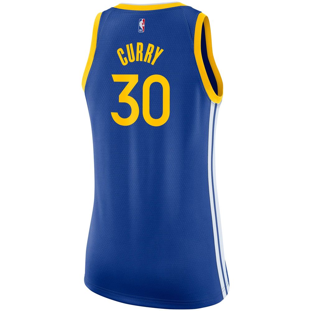 Women's Nike Stephen Curry Royal Golden State Warriors Swingman - Jersey Icon Edition