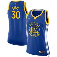 Women's Nike Stephen Curry Royal Golden State Warriors Swingman - Jersey Icon Edition