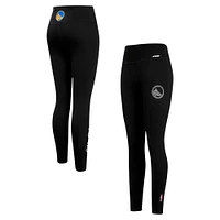 Women's Pro Standard Black Golden State Warriors Paint the City Tri-Blend Jersey Leggings
