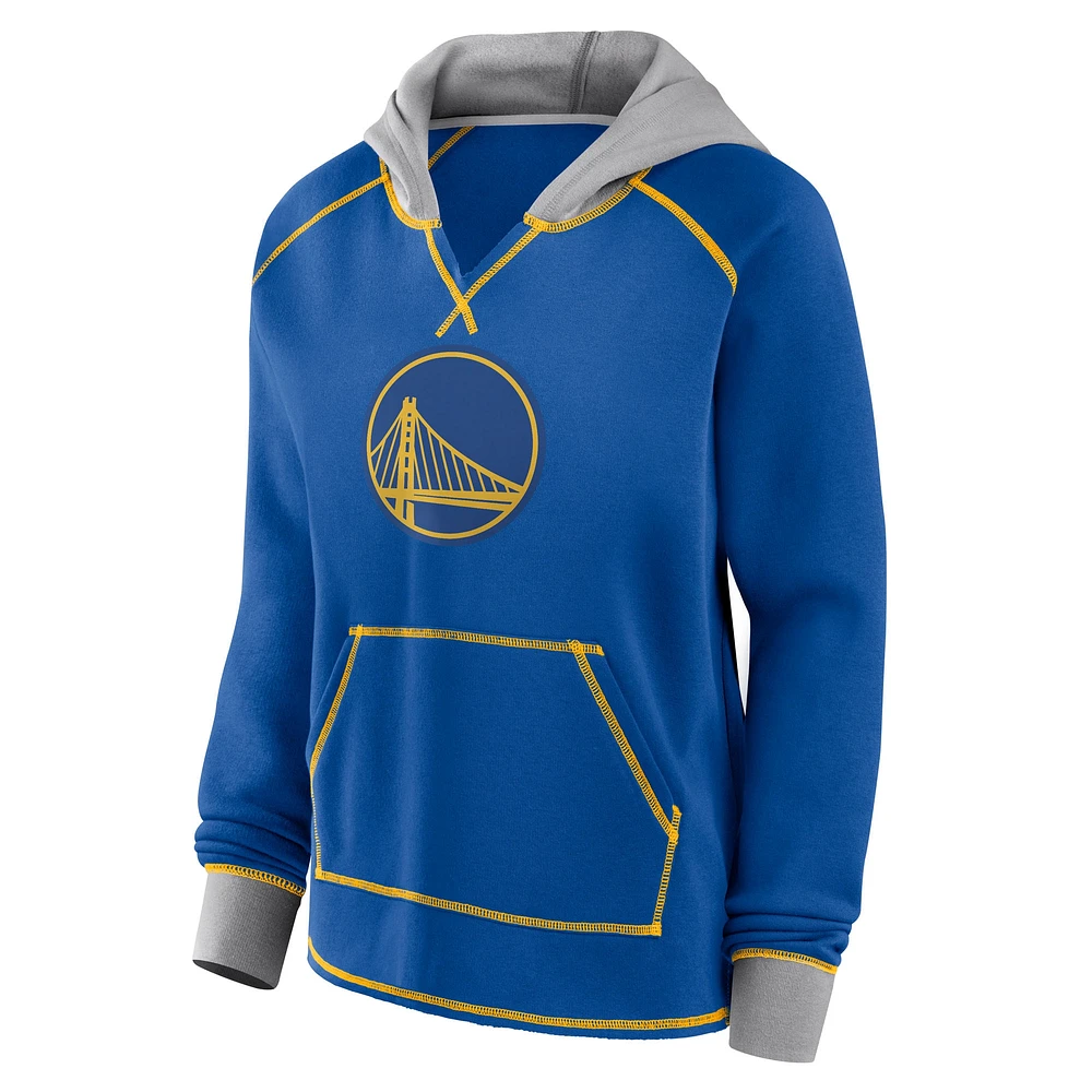 Sweat à capuche pour femme Royal Golden State Warriors Boom