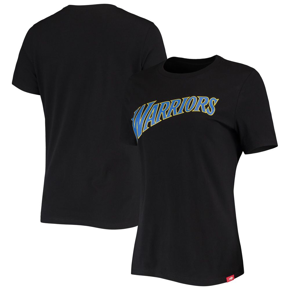 Women's Sportiqe Black Golden State Warriors Arcadia T-Shirt