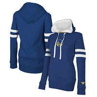 Women's Stadium Essentials Royal Golden State Warriors Road Game Pullover Hoodie