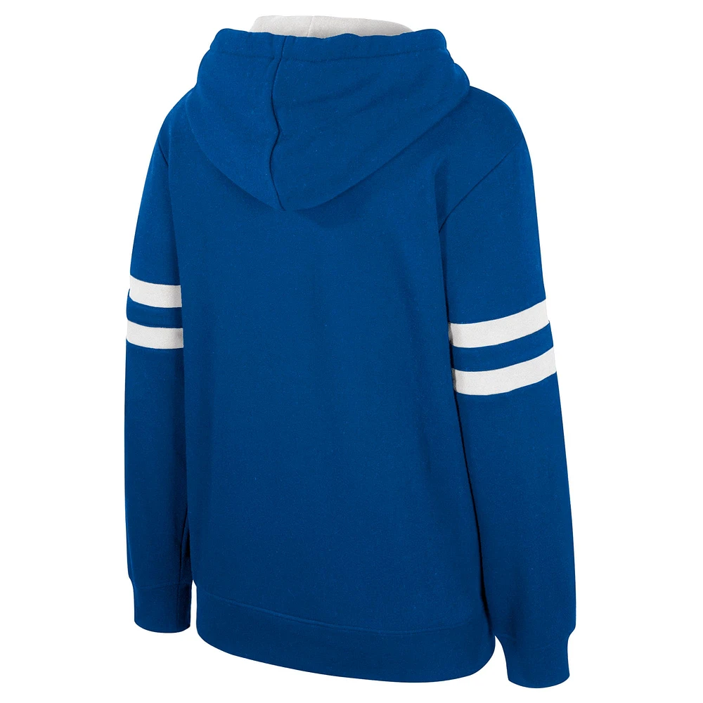 Sweat à capuche Stadium Essentials Royal Golden State Warriors Road Game pour femme