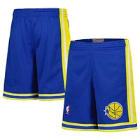 Youth Mitchell & Ness Royal Golden State Warriors Hardwood Classics Swingman Shorts