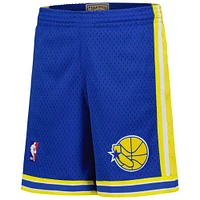 Youth Mitchell & Ness Royal Golden State Warriors Hardwood Classics Swingman Shorts