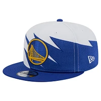 Casquette Snapback 9FIFTY blanche des Golden State Warriors de New Era pour jeunes