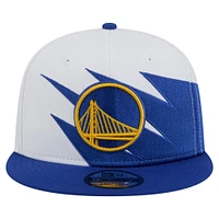 Casquette Snapback 9FIFTY blanche des Golden State Warriors de New Era pour jeunes