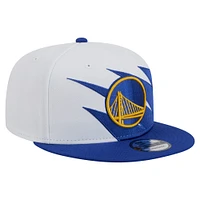 Casquette Snapback 9FIFTY blanche des Golden State Warriors de New Era pour jeunes