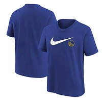 Youth Nike Royal Golden State Warriors Essential Swoosh T-Shirt