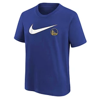 Youth Nike Royal Golden State Warriors Essential Swoosh T-Shirt