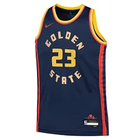 Maillot de joueur Nike Draymond Green Navy Golden State Warriors 2024/25 Swingman pour jeune - Édition City