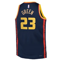 Maillot de joueur Nike Draymond Green Navy Golden State Warriors 2024/25 Swingman pour jeune - Édition City