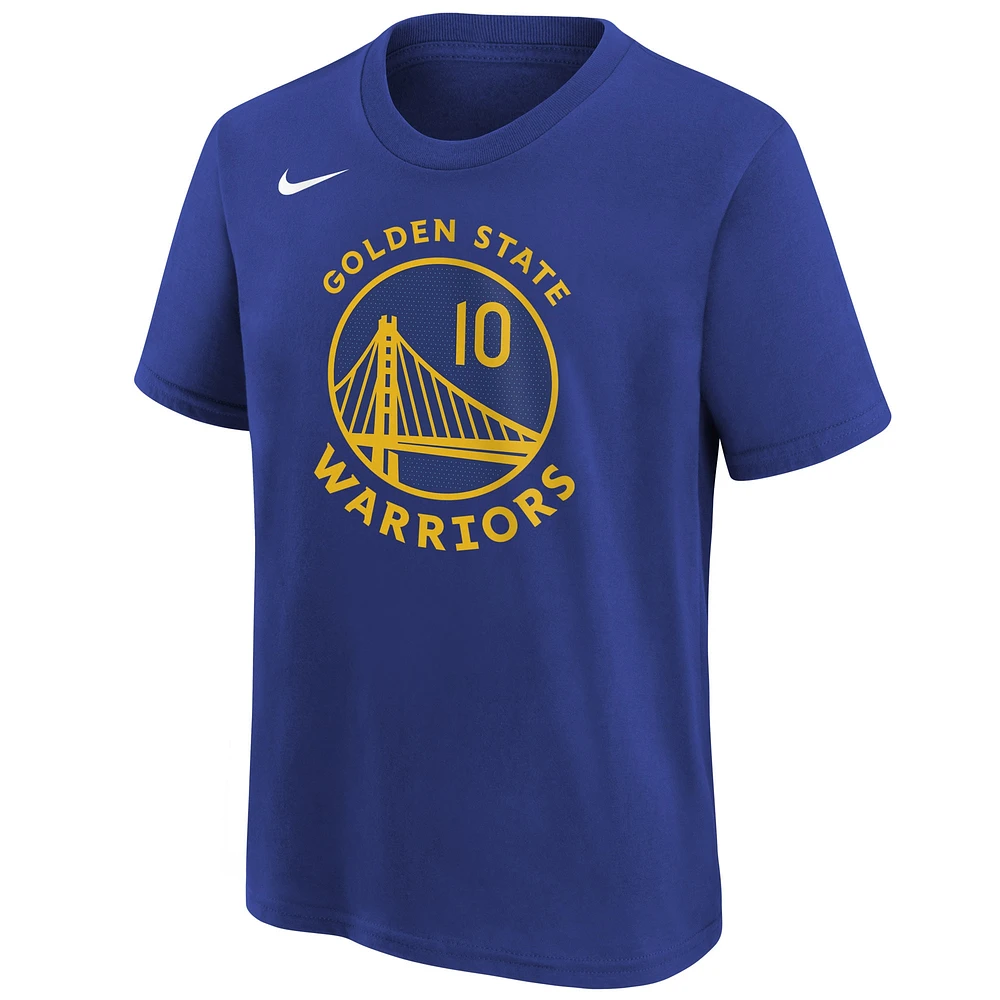 T-shirt Nike Jimmy Butler III Royal Golden State Warriors Icon Edition avec nom et numéro pour jeune