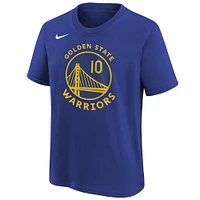 T-shirt Nike Jimmy Butler III Royal Golden State Warriors Icon Edition avec nom et numéro pour jeune