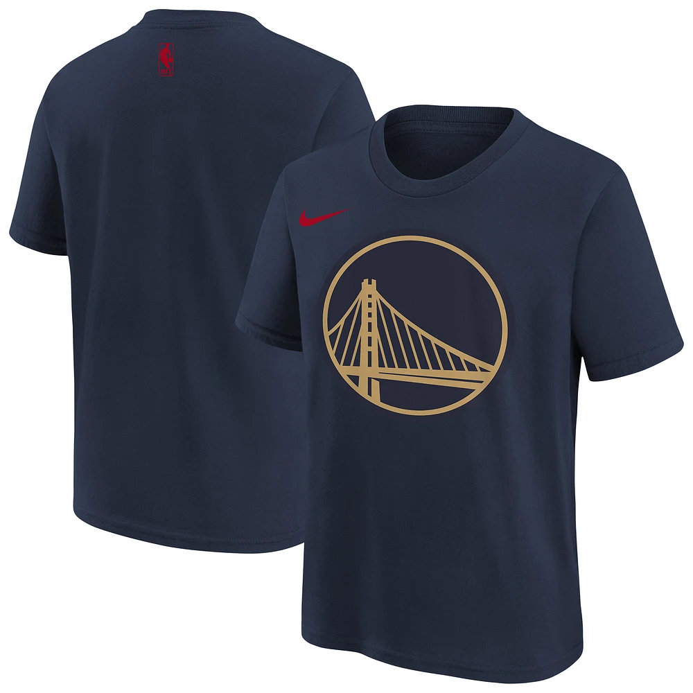 T-shirt Nike bleu marine Golden State Warriors City Edition 2024/25 pour jeune