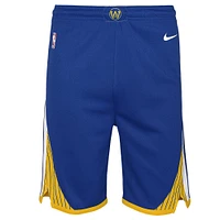 Short Nike Royal Golden State Warriors Icon Edition en maille Performance Swingman pour jeune