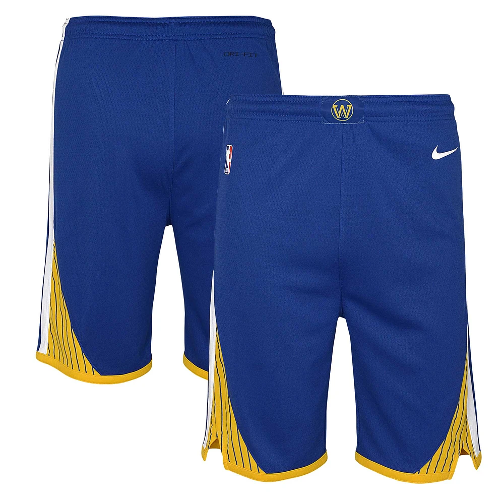 Youth Nike Royal Golden State Warriors Swingman Icon Edition Shorts