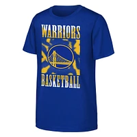 T-shirt pour jeunes Royal Golden State Warriors Garage Hero