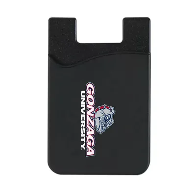 Gonzaga Bulldogs Top Loading Faux Leather Phone Wallet Sleeve - Black