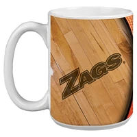 Gonzaga Bulldogs 15 oz. Tasse de basket-ball